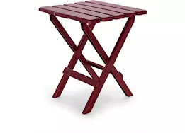 Camco Adirondack Folding Table - Red, 18"W x 15"D x 19.5"H