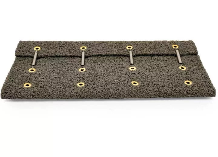 Camco Premium Wrap Around RV Step Scrub Rug - 23" Wide Gray