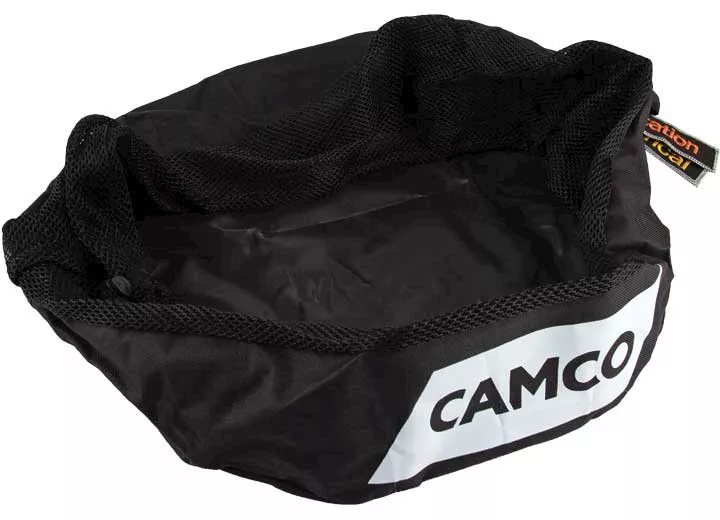 Camco Rv utility coil bag w/sanitation, freshwater & electrical tags