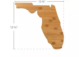 Camco Bamboo Cutting Board – Florida-Shaped
