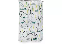 Camco Life is better at the campsite - shower curtain, map design