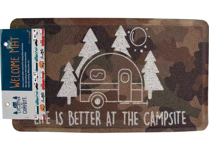 Camco Libatc - scrub rug, camo retro rv, 26.5in x 15in