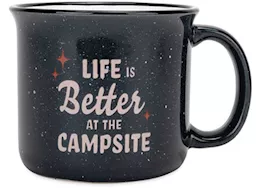 Camco Libatc, mug, gray/blue, life is better at the campsite, 14oz