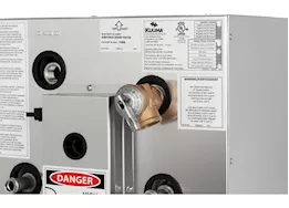 Camco 5 gal electric water heater, 120v front heat exch, side mount