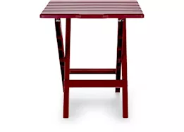 Camco Adirondack Folding Table - Red, 18"W x 15"D x 19.5"H