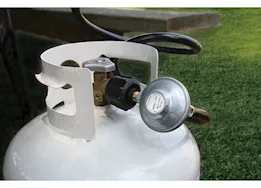 Camco hose-propane 6ft w/reg, female qc w/shut-off valve, acme