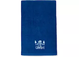 Camco Libatc, dish towel set, blue/white & rv patterns
