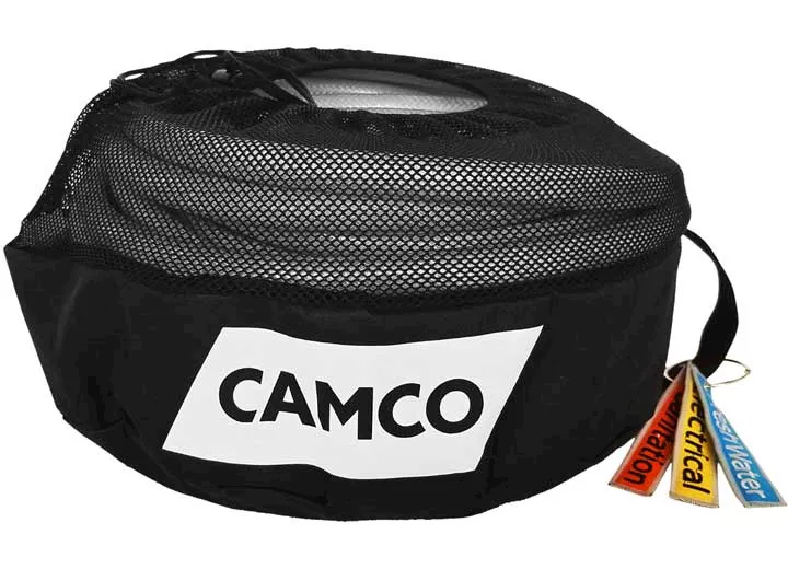 Camco Rv utility coil bag w/sanitation, freshwater & electrical tags