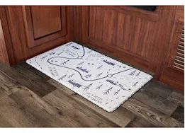 Life is Better at the Campsite Libatc - anti-fatigue kitchen mat, map
