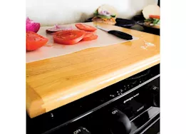 Camco Silent Top RV Stovetop Cover – Oak Accents