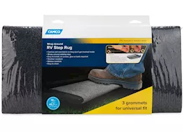 Camco RV Wrap Around Step Rug - 18" Wide Gray