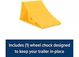 Camco Wheel Chock - Yellow