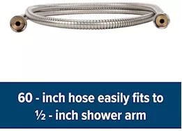 Camco Shower head hose-brushed nickel (e)