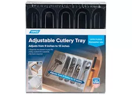Camco Adjustable cutlery tray, black