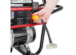 Camco Powergrip - gen adapter db 12in 30a male 4-prong/3x15a female 125v/3750w