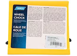 Camco Wheel Chock with Rope - Yellow