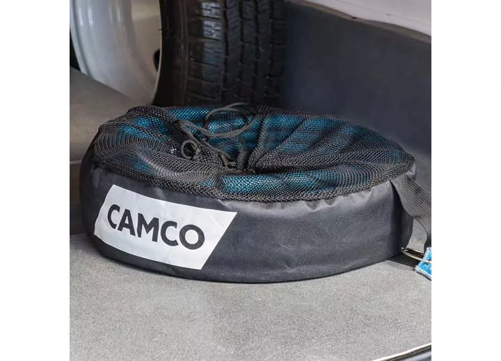 Camco Rv utility coil bag w/sanitation, freshwater & electrical tags