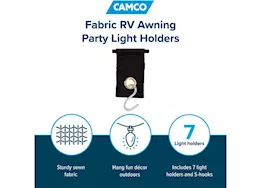 Camco Fabric Party Light Holders - Pack of 7