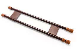 Camco Double Refrigerator Bar – Extends 16" to 28", Brown