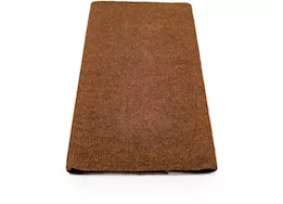 Camco Premium Wrap Around RV Step Single Rib Rug - 18" Wide Brown