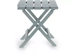 Camco Adirondack Folding Side Table - Gray, 14"W x 12"D x 15"H