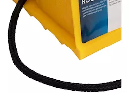 Camco Wheel Chock with Rope - Yellow