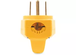 Camco RV 50 Amp Power Grip Male Replacement Plug in Clamshell Package - 14-50P Male Plug