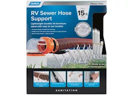 Camco Aluminum Folding Sewer Hose Support - 15 ft.