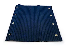 Camco Premium Wrap Around RV Step Double Rib Rug - 23" Wide Blue