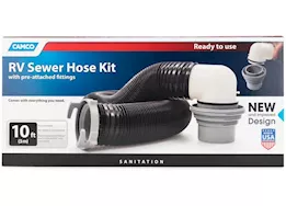 Camco Easy Slip Ready-To-Use RV Sewer Kit - 10 ft.