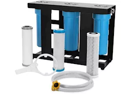 Camco Evo x3 triple stage premium rv water filter kit e/f