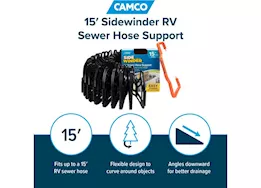Camco Sidewinder Sewer Hose Support - 15 ft.