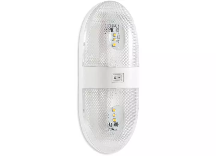 Camco Led,double dome light, 320lmn combined (160lmn ea), ccsaus