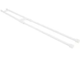 Camco Double Refrigerator Bar - Extends 19" to 34", White