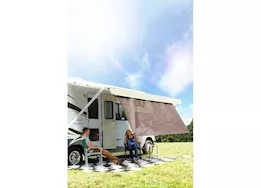 Camco Rv awning shade kit, 54inx 180in, brown, bilingual