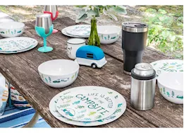 Life is Better at the Campsite Libatc, black rim candle