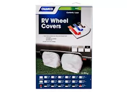 Camco Cover,wheel&tire protectors 40-42in,black vinyl, set of 2