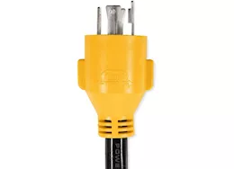 Camco Powergrip - gen adapter db 12in 30a male 4-prong/3x15a female 125v/3750w
