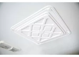 Camco Insulated Dual Vent Cover (Inside) for 14”x14” RV Roof Vent - White