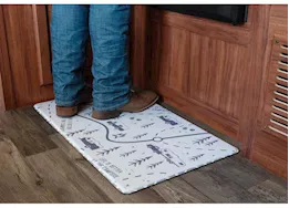 Life is Better at the Campsite Libatc - anti-fatigue kitchen mat, map