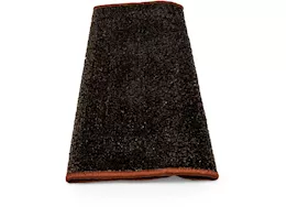 Camco Premium Wrap Around RV Step Artificial Turf Rug - 23" Wide Brown