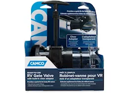 Camco 3in gate valve w/3.5in clear extension and cap, e/f