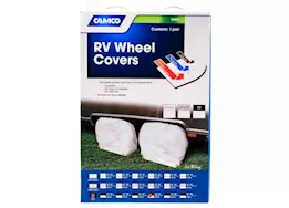 Camco Cover,wheel&tire protectors 33-35in,black vinyl, set of 2