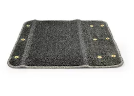Camco Premium Wrap Around RV Step Artificial Turf Rug - 20" Wide Gray|42939