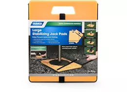 Camco RV Stabilizer Jack Pad with Extension Handle (2-Pack) – Large, 14” x 12”