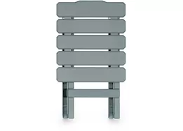 Camco Adirondack Folding Side Table - Gray, 14"W x 12"D x 15"H