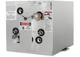 Camco 6 gal electric water heater, 240v (l1&n wiring) front heat exch,side mount