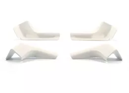 Camco Gutter spout, wide/long, white, 4pk(2 left/2 right)bilingual