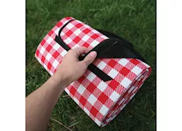 Camco Picnic Blanket - 51" x 59" Red/White