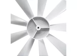 Camco Replacement RV Vent Fan Blade for Counterclockwise Intake / Clockwise Exhaust – White